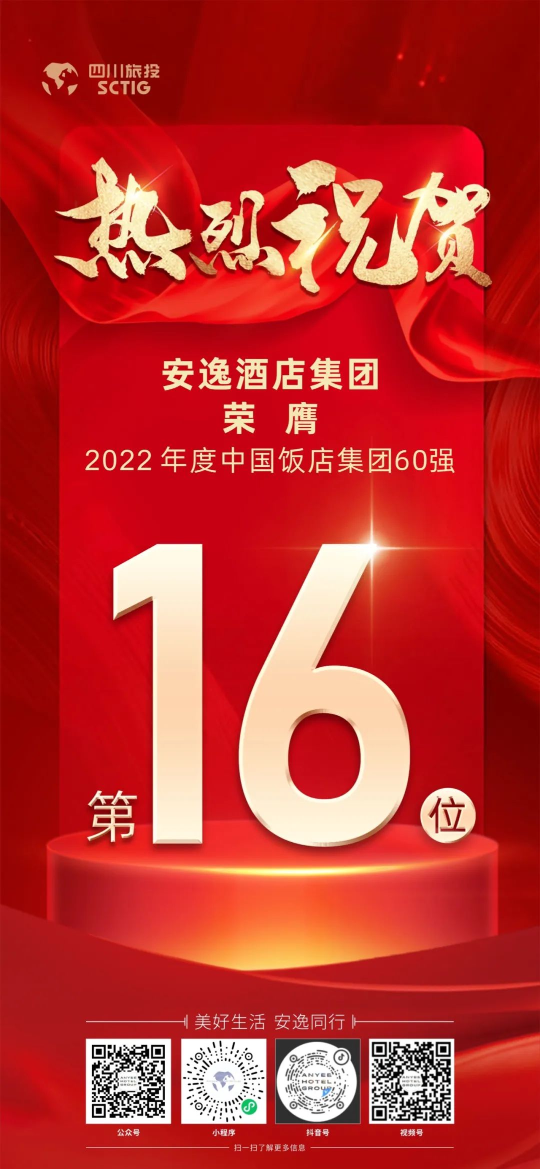 四川欧博abg集团荣膺“2022年度中国饭店集团60强”